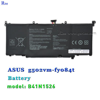 ποιότητας  B41N1526 15.2V 64Wh Laptop Battery For ASUS ROG Strix GL502 GL502V GL502VS DB71 εργοστάσιο