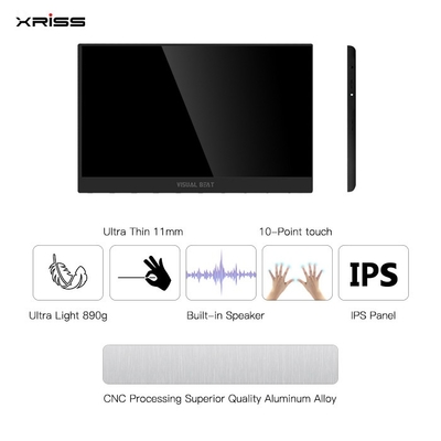 Χονδρική 15.6 ιντσών φορητή οθόνη FHD 4K Touch χωρίς άγγιγμα οθόνη φορητή οθόνη με Type-c Port HDMI
