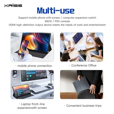Χονδρική 15.6 ιντσών φορητή οθόνη FHD 4K Touch χωρίς άγγιγμα οθόνη φορητή οθόνη με Type-c Port HDMI