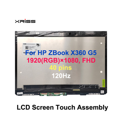 15Συγκρότημα οθόνης αφής LCD LED για HP ZBook Studio x360 G5 FHD 40pin